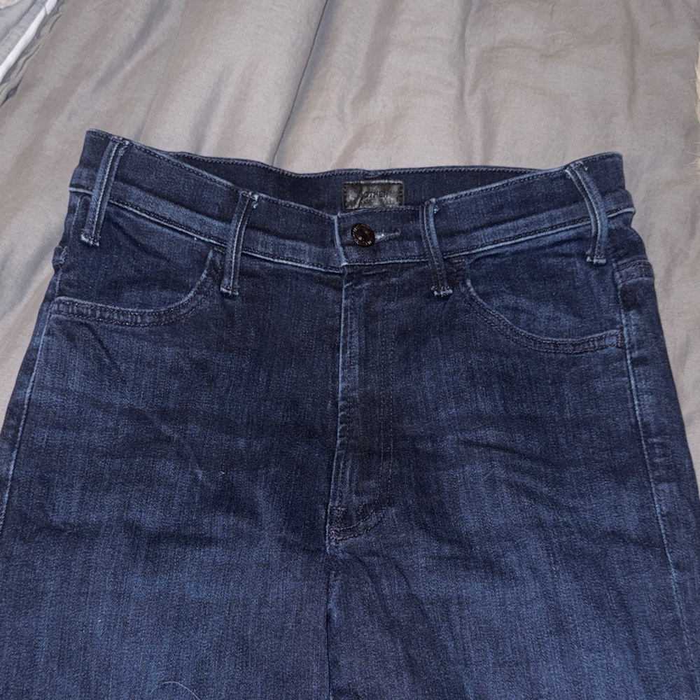 MOTHER The Hustler ankle fray jeans